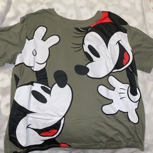 Olive green disney shirt